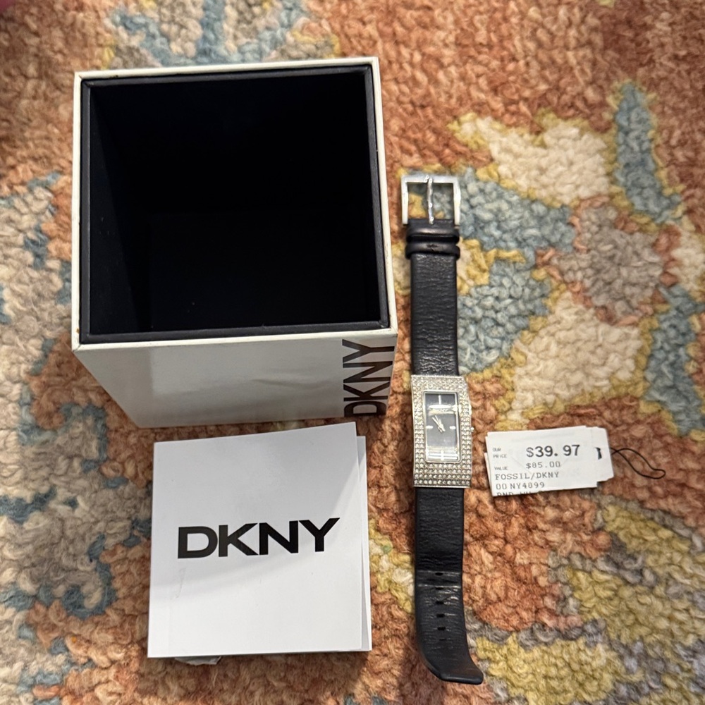 DKNY Silver and Black Women’s Watch